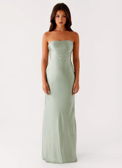 Monte Carlo Maxi Dress Sage 1 Peppermayo