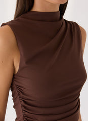 Briege Top - Chocolate