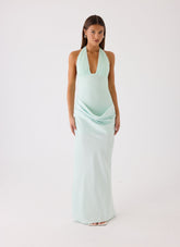Emaretta Halter Maxi Dress - Mint