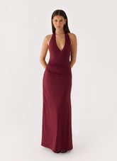 Good Riddance Maxi Dress - Burgundy