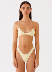 Jacklyn Bikini Top Yellow 1 Peppermayo