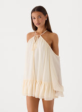 Life Is A Party Mini Dress - Butter Yellow