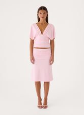 Lorelei Midi Skirt - Pink