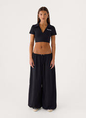 Main Character Parachute Pants - Black