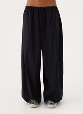 Main Character Parachute Pants - Black