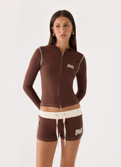 Paris Mini Shorts - Chocolate