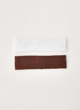 Starlit Girl Sweatband Set - Chocolate/Ivory