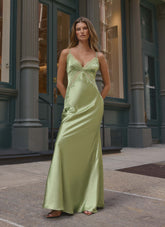 Winona Night Slip Dress - Green