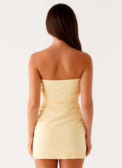Simeon Mini Dress Yellow 4 Peppermayo