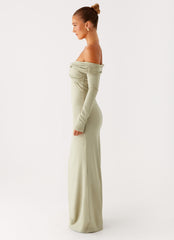 Marla Long Sleeve Maxi Dress0867 Peppermayo