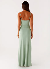 Amphi Maxi Dress Sage 3 Peppermayo