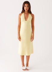 Davies-Midi-Dress-Yellow-1-Peppermayojpg