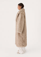 Aspen Avenue Faux Fur Coat - Natural