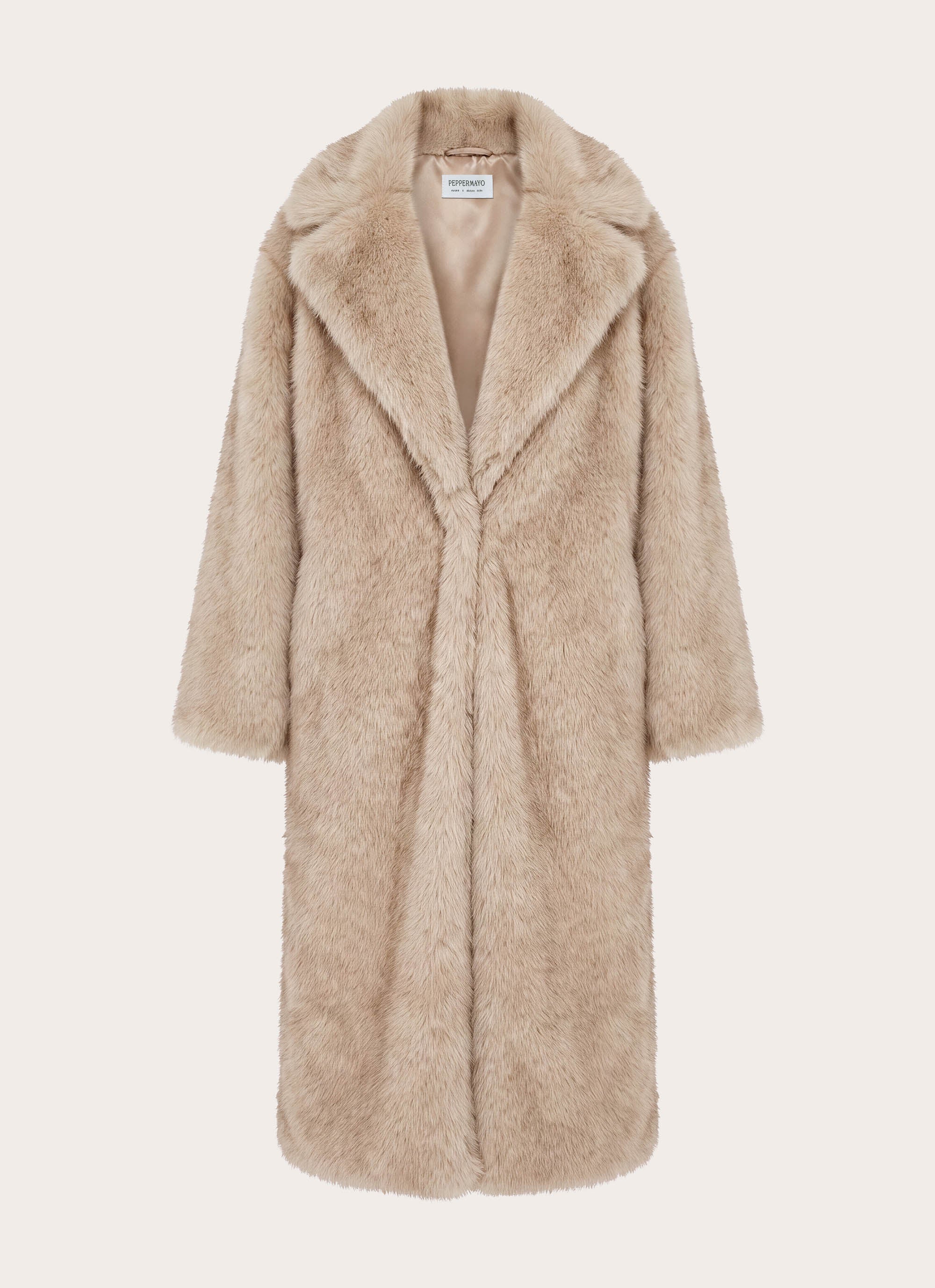Aspen Avenue Faux Fur Coat - Natural