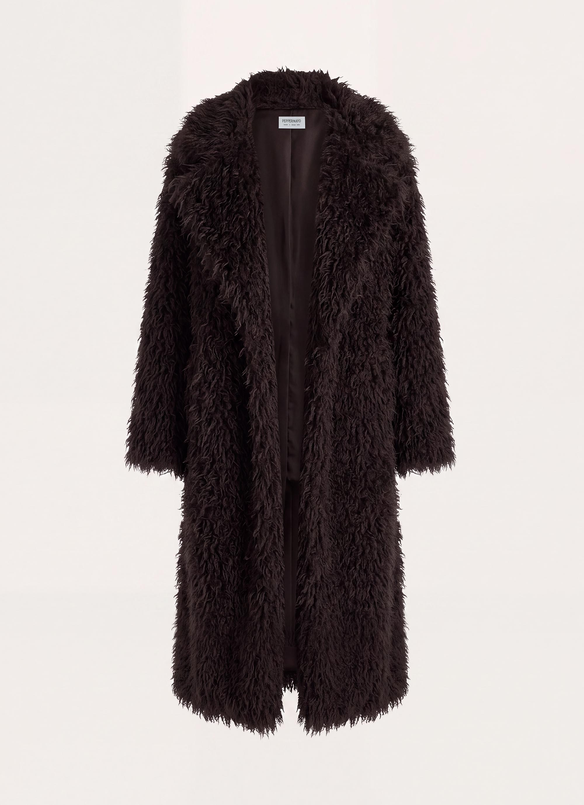 Valensia Faux Fur Coat - Deep Taupe